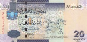 Libya, 20 Dinars, 2009, UNC, p74
serial number: 2 E/62 627682
Estimate: 15-30