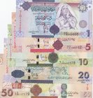 Libya, 1 Dinar, 5 Dinar, 10 Dinar, 20 Dinar and 50 Dinar, 2008, UNC, p71 …p75, (Total 5 banknotes)
2008 full set
Estimate: 50-100