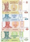 Moldova, 1 Lei, 5 Lei, 10 Lei and 20 Lei, 1995/2013, UNC, p8i, p9b, 10f, p13b, (Total 4 banknotes)
Estimate: 10.-20