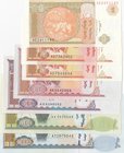 Mongolia, 1 Terper, 5 Terper (2), 20 Terper, 100 Terper, 500 Terper, 1000 Terper, 2007/2014, UNC, (Total 7 banknotes)
Estimate: 10.-20