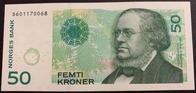 Norway, 50 Kroner, 2015, UNC, p46d
serial number: D601170068
Estimate: 10.-20