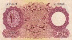 Pakistan, 100 Rupees, 1953, XF (-), p14b
Karachi, serial number: AF 068878
Estimate: 100-200