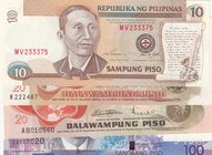 Philippines, 10 Piso, 20 Piso (2) and 100 Piso, 1969/2010, UNC, p145b, p150, p169, p208, (Total 4 banknotes)
Estimate: 15-30