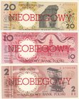 Poland, 2 Zlote, 10 Zlotych and 20 Zlotych, 1990, UNC, p165, p167, p168, SPECİMEN, (Total 3 banknotes)
serial numbers: A 3705650, D 0107088 and A 270...
