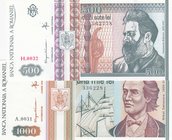 Romania, 500 Lei and 1.000 Lei, 1992/1993, UNC, p101, p102, (Total 2 banknotes)
serial numbers: H.0032/562778 and A.0031/336228
Estimate: 15-30