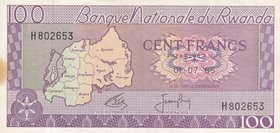 Rwanda, 100 Francs, 1965, XF, p8b
serial number: H802653
Estimate: 20-40