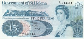 Saint Helena, 5 Pounds, 1976, UNC, p7a, "Nice number"
Queen Elizabeth II portrait, serial number: H/1 044444
Estimate: 75-150