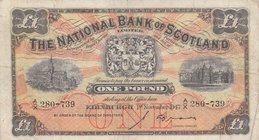 Scotland, 1 Pound, 1947, VF, p228
serial number: A/X 280-739, The National Bank of Scotland
Estimate: 25-50