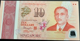 Singapore, 10 Dollars, 2015, UNC, p60a
Caring & Active, serial number: 5AH 143099, polymer, commemorative issue
Estimate: 10.-20
