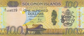 Solomon Islands, 100 Dollars, 2015, UNC, p36r, REPLACEMENT
serial number: X/1 038039
Estimate: 25-50