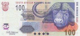 South Africa Republic, 100 Rand, 2009, UNC, p131b
serial number: BB 3961849D
Estimate: 30-60