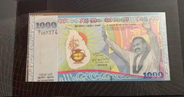 Sri Lanka, 1.000 Rupees, 2009, UNC, p112, FOLDER
serial number: Q/1 007374, commemorative issue
Estimate: 20-40