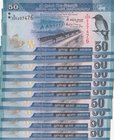Sri Lanka, 50 Rupees, 2016, UNC, p124d, (Total 10 consecutive banknotes)
serial numbers: V/209 237476-85
Estimate: 20-40