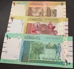 Sudan, 1 Pound, 2 Pounds and 10 Pounds, 2006/2011, UNC, p64, p71, p73, (Total 3 banknotes)
Estimate: 10.-20