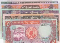 Sudan, 5 Pounds, 10 Pounds, 20 Pounds, 50 Pounds and 100 Pounds, UNC, (Total 5 banknotes)
Estimate: 10.-20