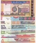 Sudan, 5 Dinars, 10 Dinars, 25 Dinars, 50 Dinars, 100 Dinars, 500 Dinars and 2000 Dinars, UNC, (Total 7 banknotes)
Estimate: 10.-20