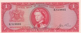 Trinidad and Tobago, 1 Dollar, 1964, UNC, p26a
Queen Elizabeth II portrait, serial number: K 519895
Estimate: 50-100