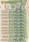 Turkmenistan, 1 Manat, 2017, UNC, p36, (Total 10 consecutive banknotes)
serial numbers: AB 2138258
Estimate: 10.-20