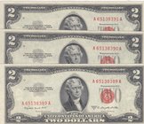 United States of America, 2 Dollars, 1953, UNC, p380
serial numbers: A 65138389A- 91
Estimate: 100-200