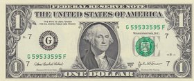 United States of America, 1 Dollar, 2003, UNC, p515, RADAR
serial number: G 59533595 F
Estimate: 50-100