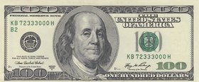 United States Of America, 100 Dollars, 2006, AUNC (-), p528
serial number: KB 72333000 H
Estimate: 100-200