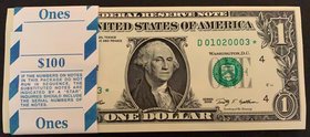 United States of America, 1 Dollar, 2009, UNC, p530, (Total 98 consecutive banknotes)
start serial number: D 01020003
Estimate: 250-500