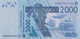 West African States, Benin, 2.000 Francs, 2018, UNC, P216b
serial number: 18001041748
Estimate: 10.-20