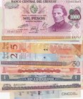South American countries lot, all in "UNC" condition
Dominik Cumhuriyeti, 100 Peso Oro, 2010, Çil; Dominik Cumhuriyeti, 50 Peso Deminicano, 2011, Çil...
