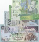 Mix Lot, Total 5 pcs UNC banknotes
Romania, 1 Leu, 2005, Unc, polymer; Nicaragua, 10 Cordobas, 2015, Unc, polymer; Venezuela, 500 Bolivares, 2017, Un...