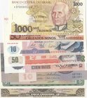 Mix Lot, 8 banknotes in whole UNC condition
Peru, 5 De Oro, Peru, 10 Intis, Peru, 50 Intis, Peru, 100 Intis, Brasil, 5 Cruzeiros, Brasil,10 Cruzeiros...