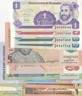 Mix Lot, 10 banknotes in whole UNC condition
Nicaragua, 1 Centavo, Nicaragua, 5 Centavos, Nicaragua, 25 Centavos (2), Suriname, 2,5 Gulden, 
Estimat...