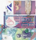 Mix Lot, 3 polymer banknotes from different countries
Russi, 100 Ruble, 2018, Unc; Hong Kong, 10 Dollars, 2007, Unc; Macedonia 10 Dinar; Unc
Estimat...