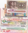 Mixed Lot of 18 UNC banknotes, many of which are different from each other
Papua New Guinea, 20 Kina, 2008; Russia, 100 Ruble, 1997; China, 100 Yuan,...