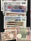 Mix Lot, Total 20 UNC banknotes
Maldives, 5 Rufiyaa, 2018; Libya, 1 Dinar, 2018; India, 1 Rupee (5), 2015; China, 1 Jiao (4), 1980; Cambodia, 0.2 Rie...