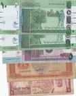 Mix Lot; Total 5 "ARABIAN COUNTRIES" banknotes
Saudi Arabia, 1 Riyal, 1977, vf; Libya, 1/4 Dinar, 1972, poor; Sudan, 10 Pounds, 2017, aunc; 
Estimat...