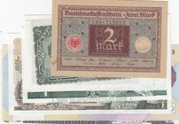 Mix Lot, Total 7 UNC banknotes
Scotland, 1 Pound, 2001; Colombia, 5 Pesos, 1980; Bulgaria, 5 Leva, 1951; Bulgaria, 3 Leva, 1951; 
Estimate: 25-50