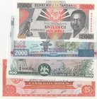 Mix Lot, 4 banknotes in whole UNC condition
Tanzania 200 Shillings, Haiti 5 Gourdes, Uganda 100 Shililns, Burundi 2000 Francs
Estimate: 20.-40