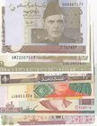 Mix Lot, 8 banknotes in whole UNC condition
Pakistan 5 Rupees (2), Pakistan 10 Rupees (2), Pakistan 20 Rupees, Iran 100 Rials, Iran 1000 Rials, Suudi...
