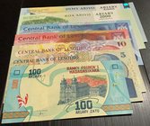 Mix Lot, 7 banknotes in whole UNC condition
Madagascar 1 Ariary, Madagascar 2000 Ariary, Madagascar 5000 Ariary, Lesotho 5 Maloti, Lesotho 10 Maloti ...