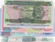 Mix Lot, 6 banknotes in whole UNC condition
Solomon Islands 2 Dollars, Solomon Islands 5 Dollars, Sao Tome and Principe 500 Dobras, 
Estimate: 10.-2...
