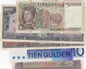 Mix Lot, 5 banknotes in whole Different condition
Italy 5000 Lire, Cuba 100 Pesos (2), Netherlands 10 Gulden, Spain 50 Pesetas
Estimate: 20.-40