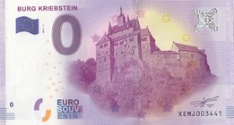 Fantasy banknotes, 0 Euro, 2018, UNC, Burg Kriebstein
Estimate: 10.-20