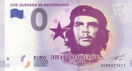 Fantasy banknotes, 0 Euro, 2018, UNC, Che Guevara
Che Guevara 90. Anniversary fantasy banknot
Estimate: 20-40