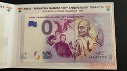 Fantasy banknotes, 0 Euro, 2019, UNC, FANTASY BANKNOT, Mahatma Gandhi
Mahatma Gandhi 150th anniversary
Estimate: 15-30