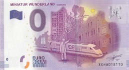 Fantasy banknotes, 0 Euro, 2018, UNC, Miniatur Wunderland
Hamburg
Estimate: 10.-20