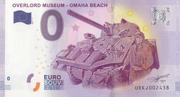 Fantasy banknotes, 0 Euro, 2018, UNC, Overlord Museum- Omaha Beach
Estimate: 10.-20