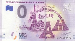 Fantasy banknotes, 0 Euro, 2018, UNC, Exposition Universelle De Paris
Estimate: 15-30