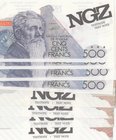 Fantasy banknotes, Belgium, 500 Francs and Denmark 100 Kroner, Test Note, UNC, (Total 7 banknotes)
Estimate: 10.-20