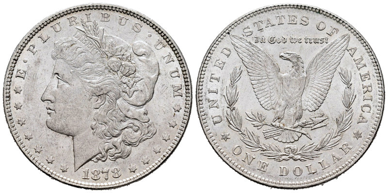 United States. 1 dollar. 1878. Philadelphia. (Km-110). Ag. 26,75 g. XF/AU. Est.....