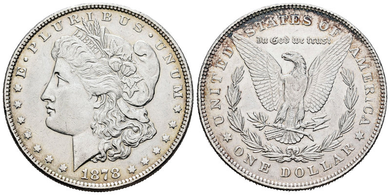 United States. 1 dollar. 1878. Philadelphia. (Km-110). Ag. 26,73 g. XF. Est...30...